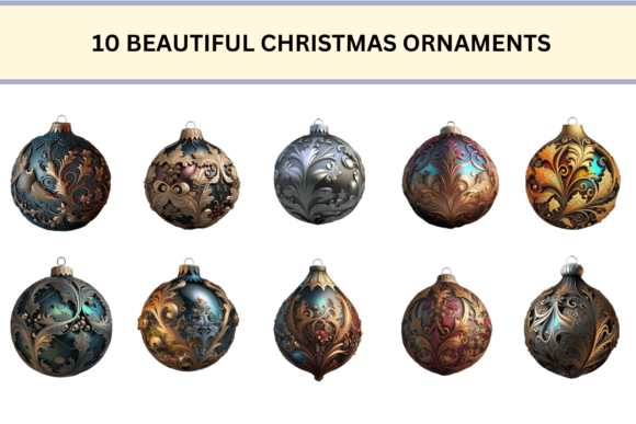 10 Beautiful Christmas Ornaments: Seasonal Illustrations for Modern Blogs
