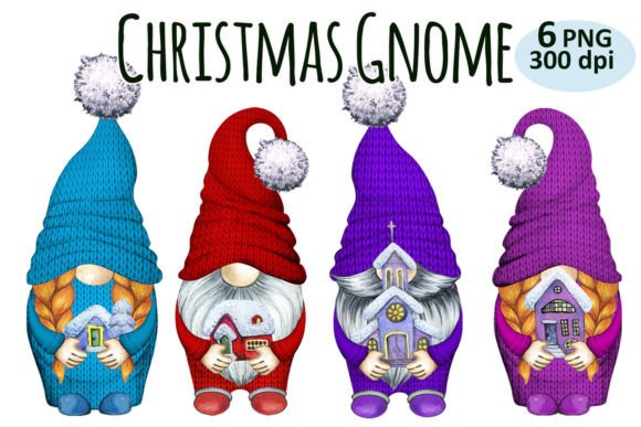Christmas Gnome Clipart PNG Sublimation for Branding and Marketing