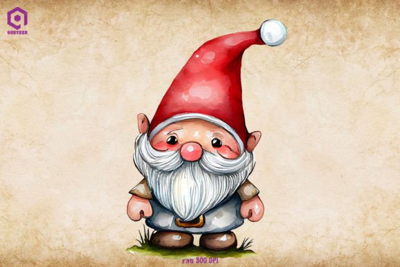 Christmas Gnome Watercolor Review for Modern Illustrations