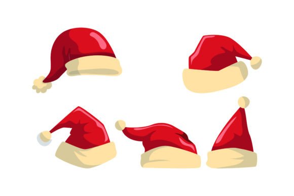 Christmas Hat Santa Illustration for Local Branding