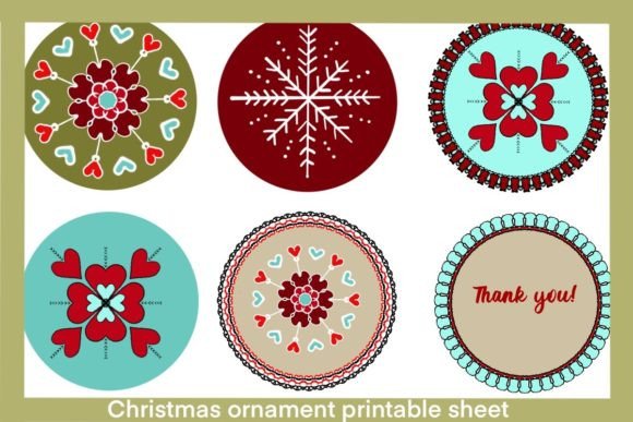 Christmas Ornament Printable Sheet 2: A Review for Digital Sellers