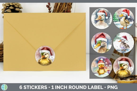 Duck Christmas Sticker 1in Review