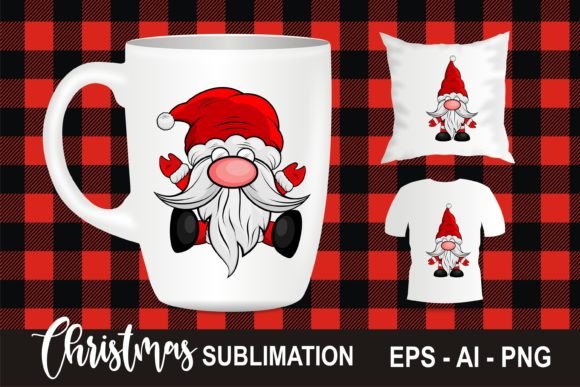 Gnomes Christmas Sublimation Bundle Illustrations