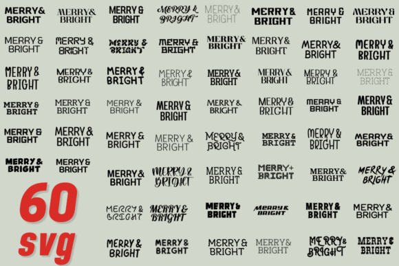 Merry Bright Christmas Font Styles Review