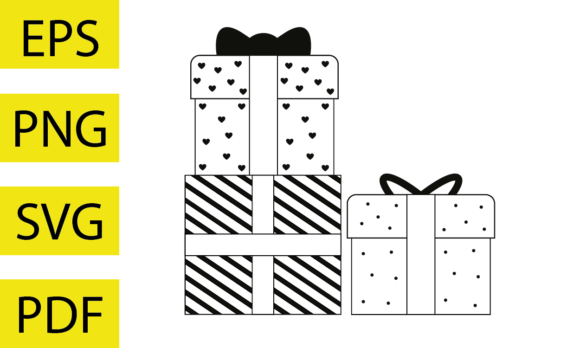 Merry Christmas Retro Gift Illustration Review