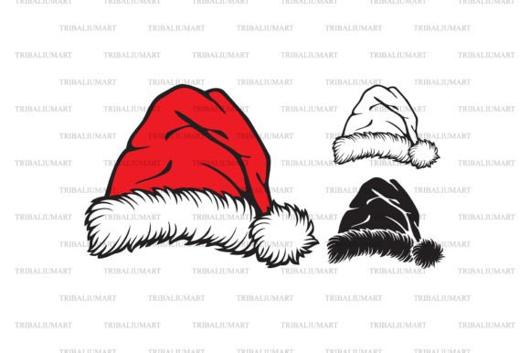 Santa Hat Christmas Design Illustration